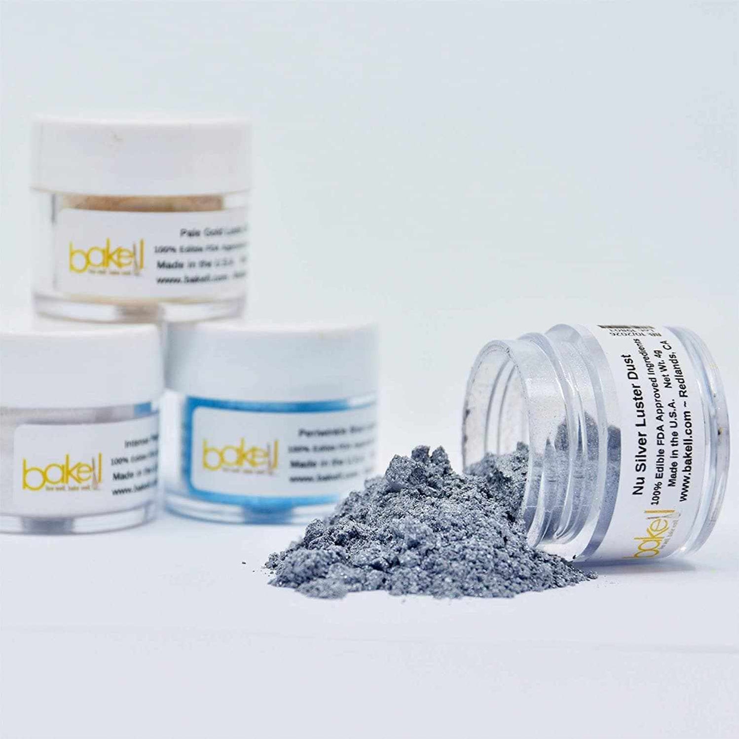 Nu Silver Edible Luster Dust | FDA Approved Silver Dust | Bakell — Bakell®