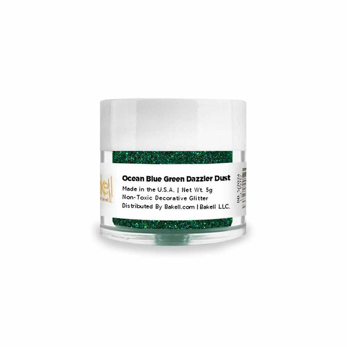 Ocean Blue-Green Dazzler Dust® 5 Gram Jar-Dazzler Dust_5G_Google Feed-bakell