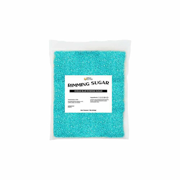 Ocean Blue cocktail sugar bag product shot