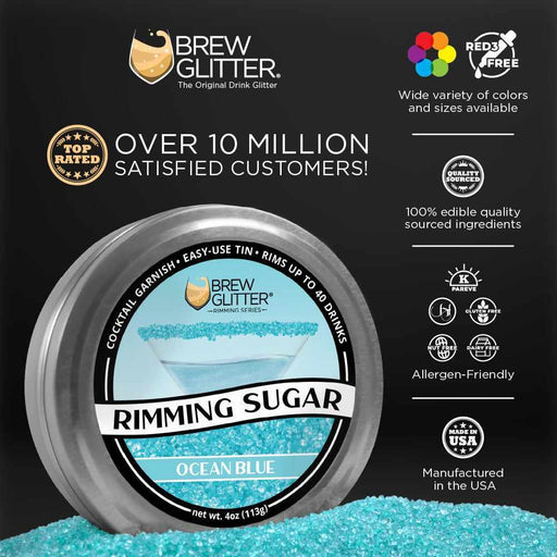 Ocean Blue Rimming Sugar | Wholesale-Wholesale_Rimming Sugar-bakell