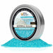 Ocean Blue cocktail rimming sugar in a 4oz resealable aluminum tin for decorating drink glasses.