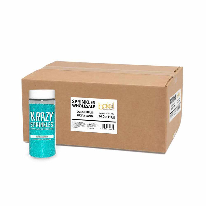 Ocean Blue Sugar Sand Wholesale (24 units per/ case)-Wholesale_Sprinkles-bakell