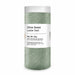 Olive Green Luster Dust in a 50g clear container with a white label, showing a pearlized finish.