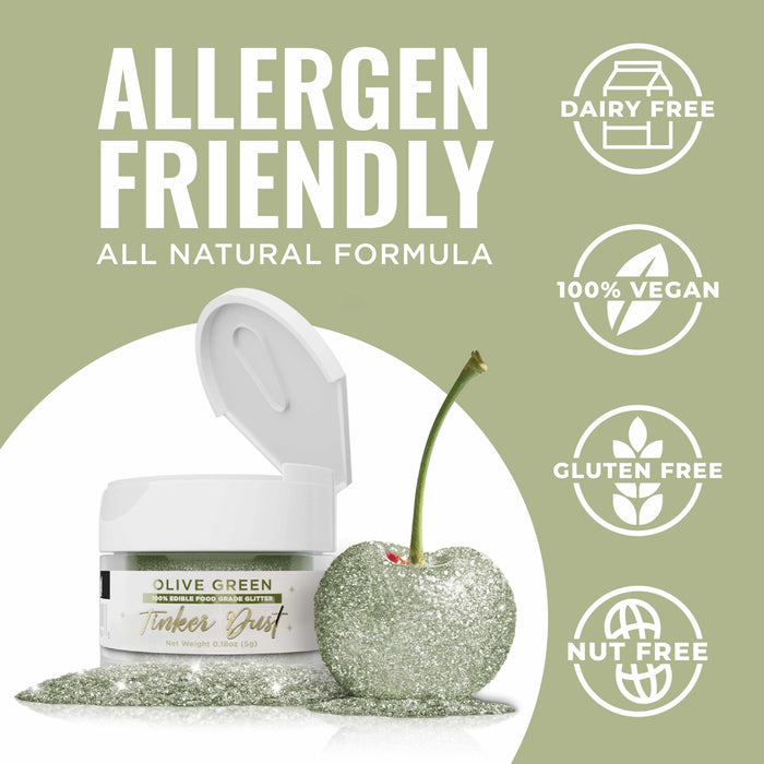 Olive Green Tinker Dust® Glitter Bulk Size-Bulk_Tinker Dust-bakell