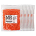 Case of 10 clear bags filled with bright orange 8mm edible sprinkle beads.