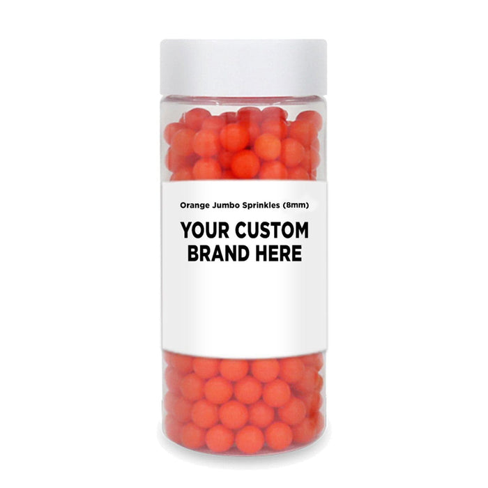 Orange 8mm Beads Sprinkles | Private Label (48 units per/case) | Bakell