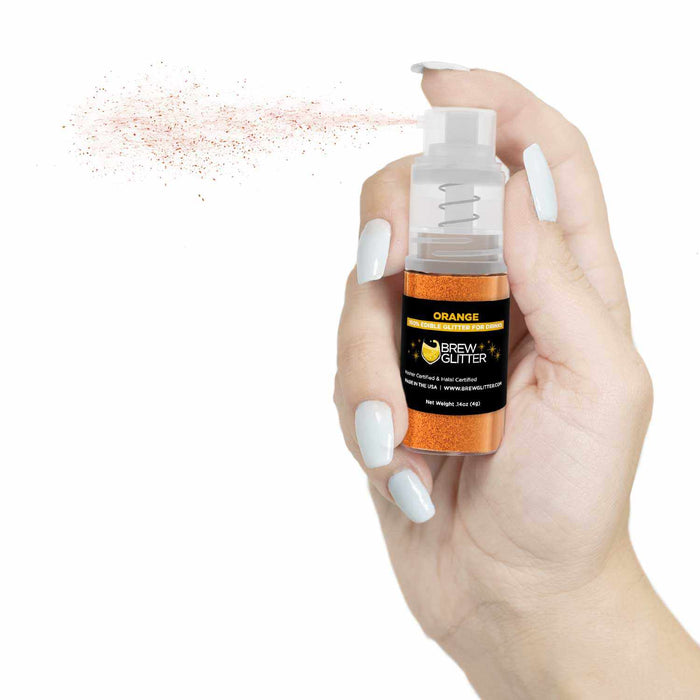 Orange Beverage Glitter Mini Spray Pump - Wholesale-Wholesale_Case_Brew Glitter 4g Pump-bakell