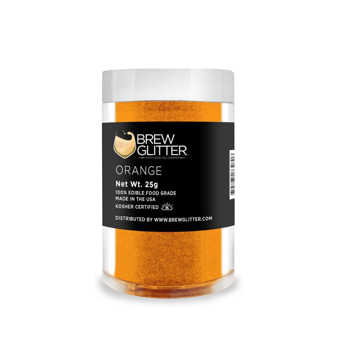 Orange Glitter for Coffee, Cappuccinos & Lattes | Bakell.com