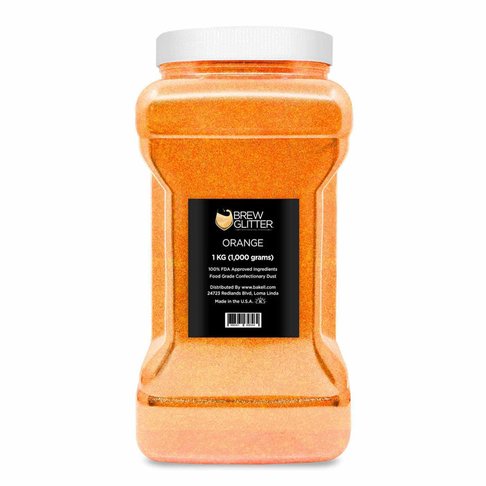 Orange Brew Glitter®, Bulk Size | Beverage & Beer Glitters from Bakell