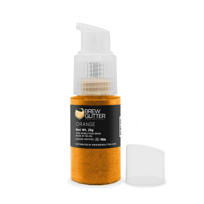 Orange Edible Glitter Spray Pump | Brew Glitter | Bakell