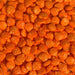 close up on jack o lantern halloween sprinkles to show texture