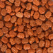 close up of orange pumpkin candy sprinkles to show texture