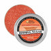 Brew Glitter Orange Rimming Sugar in an open 4oz aluminum tin, showing shimmering orange sugar crystals.