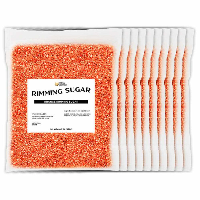 product image of orange rimming sugar bags