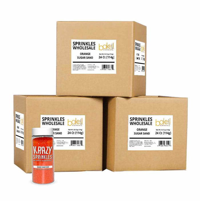 Orange Sugar Sand Wholesale (24 units per/ case)-Wholesale_Sprinkles-bakell