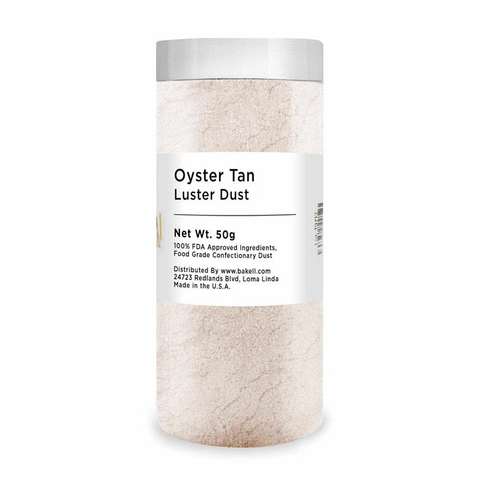 Oyster Tan Luster Dust | 100% Edible & Kosher Pareve | Wholesale | Bakell.com