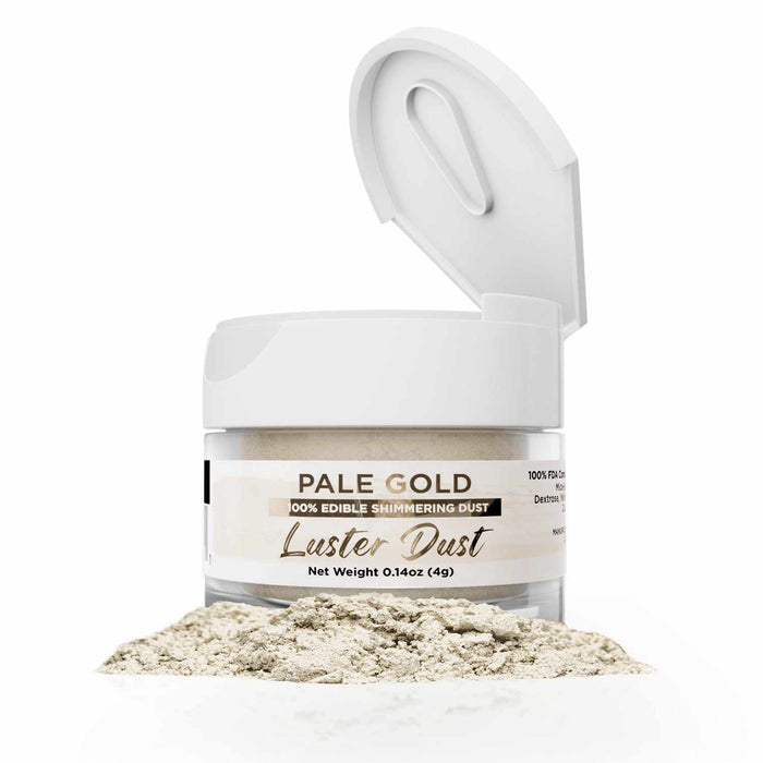 Pale Gold Luster Dust Edible | Bakell-Luster Dusts-bakell