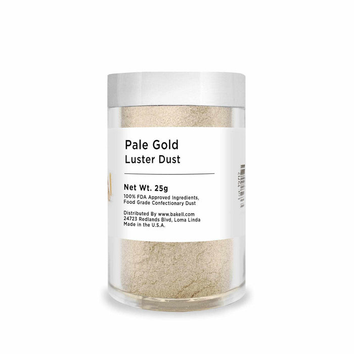 Pale Gold Edible Luster Dust | FDA Approved & Kosher Pareve  | Bakell.com