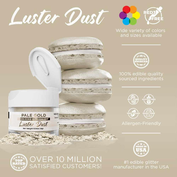 Pale Gold Luster Dust Private Label-Private Label_Luster Dust-bakell