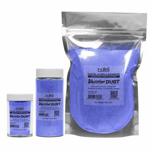 Pastel Purple Rainbow Ultrafine Iridescent Craft Glitter Dazzler Dust | Premium Polyester Non-Toxic | Bakell-B2C_Dazzler Dust-bakell