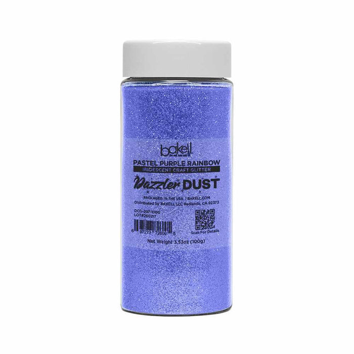 Pastel Purple Rainbow Ultrafine Iridescent Craft Glitter Dazzler Dust | Premium Polyester Non-Toxic | Bakell-B2C_Dazzler Dust-bakell