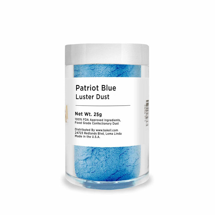 Buy Bulk Size Patriot Blue Luster Dust | 4th of July | Bakell