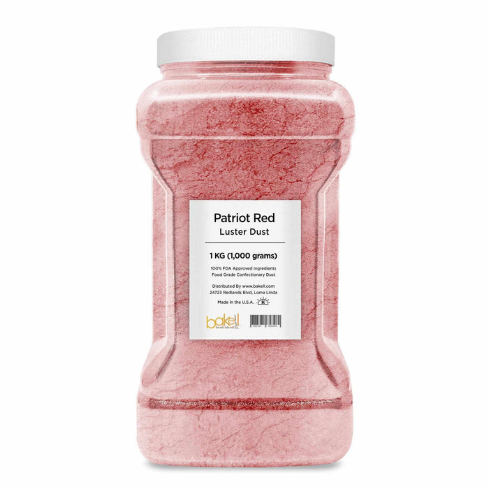 Patriot Red Edible Luster Dust | FDA Approved & Kosher Pareve | Bakell.com