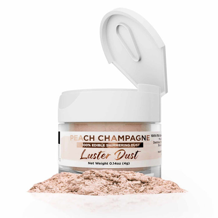 Peach Champagne Luster Dust Edible | Bakell-Luster Dusts-bakell