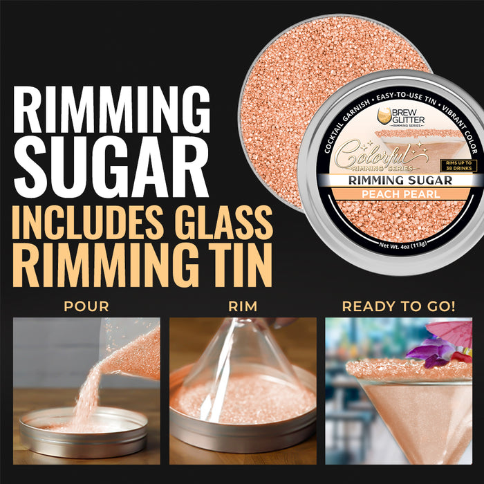 Peach Rimming Sugar | Bulk Sizes