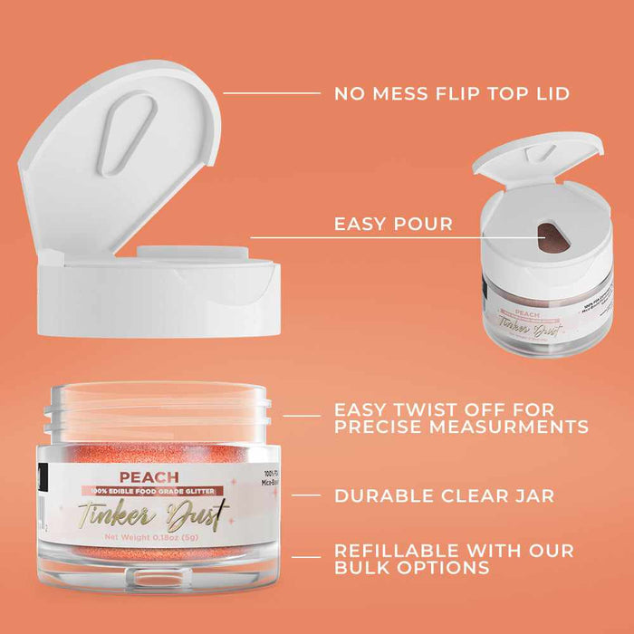 Peach Tinker Dust® Glitter | Private Label-Private Label_Tinker Dust-bakell