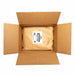 Open cardboard box containing a large, sealed bag of Peacock Green Ultrafine Metallic Dazzler Dust.