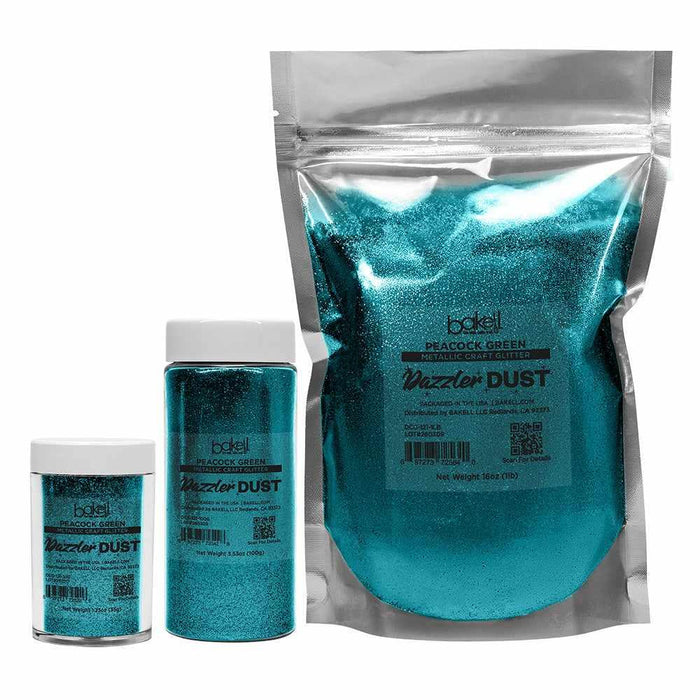 Peacock Green Craft Glitter | Dazzler Dust®-B2C_Dazzler Dust-bakell