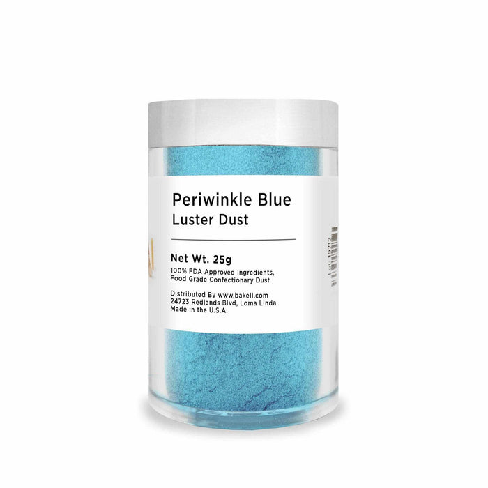 Periwinkle Blue Edible Luster Dust | FDA Approved & Kosher Pareve | Bakell.com