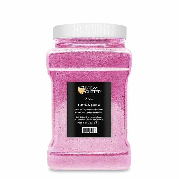 Pink Beverage & Drink Glitter, Edible Glitter | Bakell.com