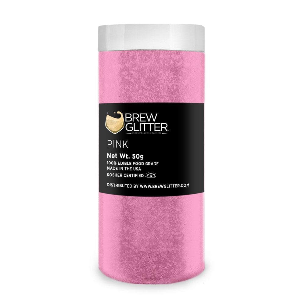 Pink Brew Glitter®, Bulk Size | Beverage & Beer Glitters from Bakell