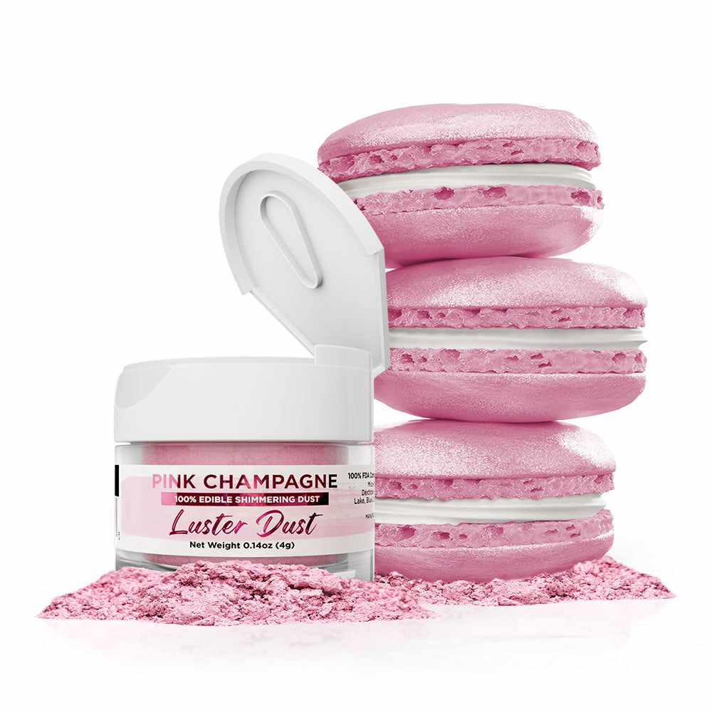 Pink Champagne Luster Dust Edible | Bakell-B2C_Luster Dust-bakell