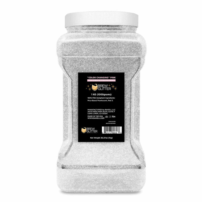 Pink Color Changing Edible Drink Glitter | Bakell
