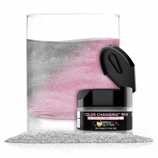 Pink Color Changing Brew Glitter® | 4 Gram Jar-Google Feed_Brew Glitter-bakell