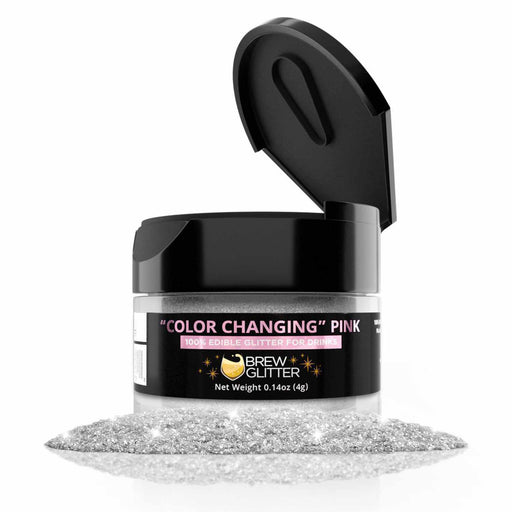 Pink Color Changing Brew Glitter® | 4 Gram Jar-Color Changing Brew Glitter_4G_Google Feed-bakell