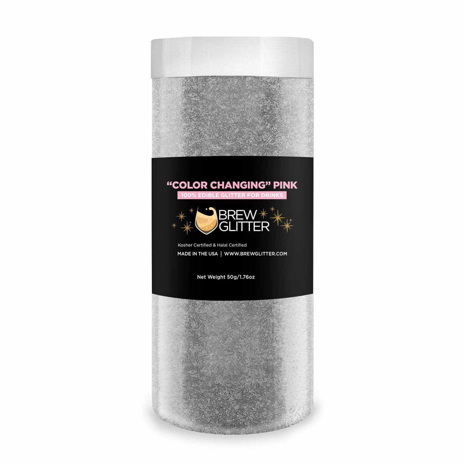 Bulk Size Pink Color Changing  Glitter | Bakell