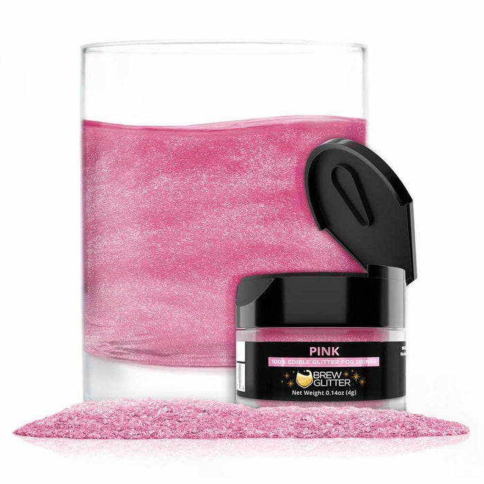 Pink Edible Glitter Dust for Drinks | Brew Glitter®-Google Feed_Brew Glitter-bakell