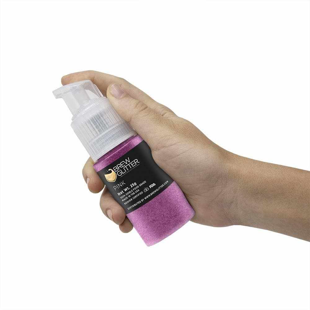 Pink Edible Glitter Spray Pump | Brew Glitter | Bakell