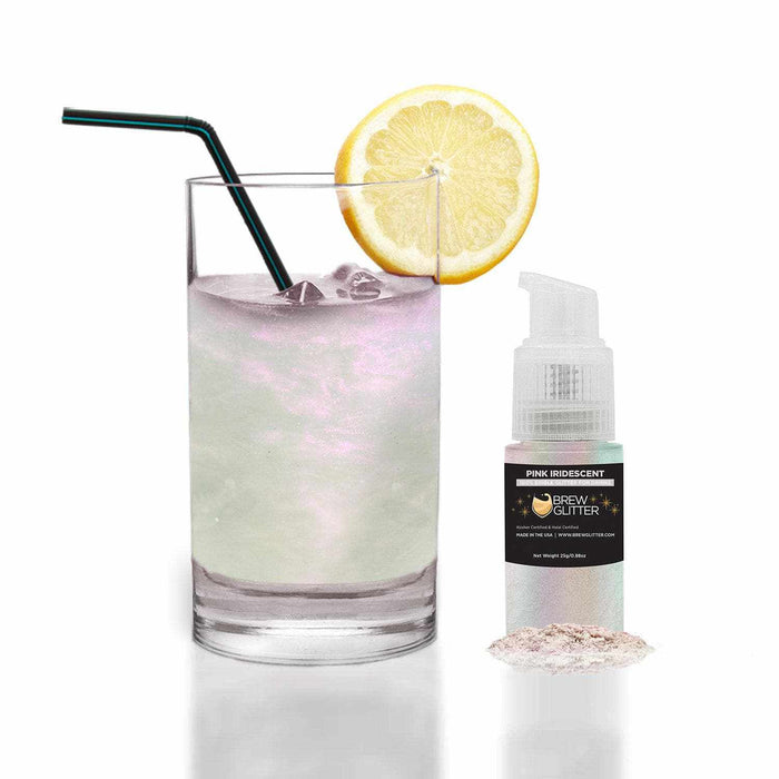 Lustrous Pink Iridescent Brew Glitter | Spray Pump | Bakell