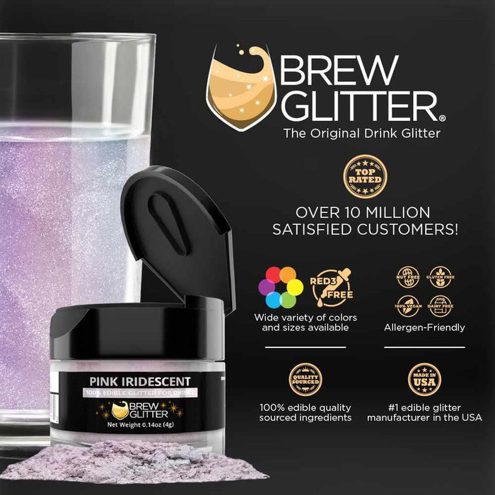 Pink Iridescent Brew Glitter® Wholesale-Wholesale_Brew Glitter-bakell