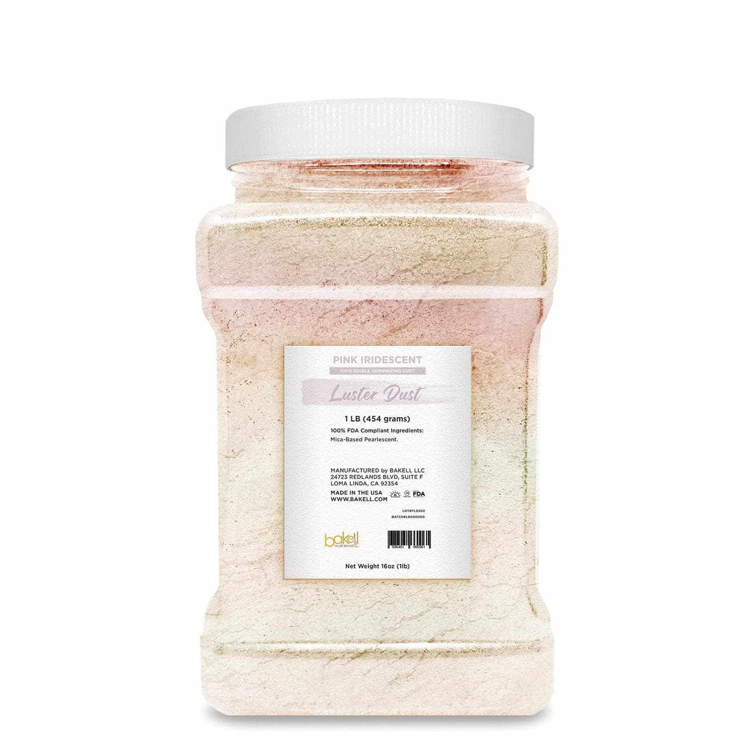 Pink Iridescent Luster Dust Pearlized Powder | Bakell