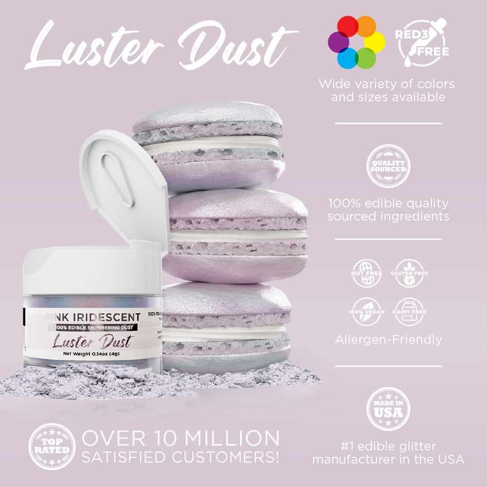 Pink Iridescent Luster Dust-B2C_Luster Dust-bakell