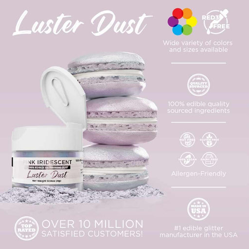 Pink Iridescent Luster Dust-B2C_Luster Dust-bakell