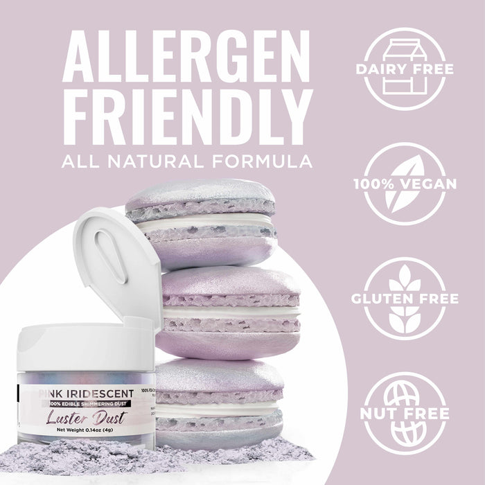 Pink Iridescent Luster Dust Private Label-Private Label_Luster Dust-bakell