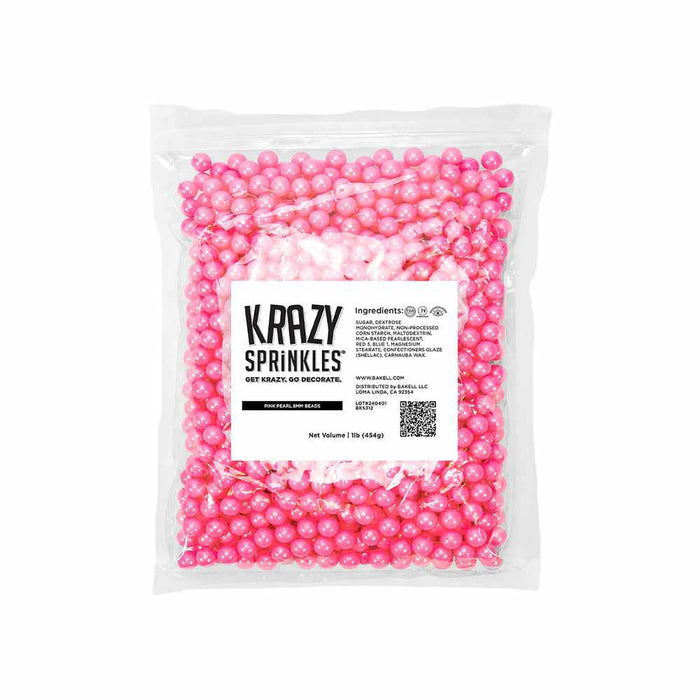 Pink Pearl 8mm Beads-8mm Beads_Sprinkles-bakell