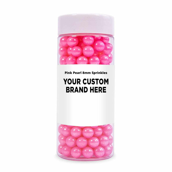 Pink Pearl 8mm Beads Sprinkles | Private Label (48 units per/case) | Bakell